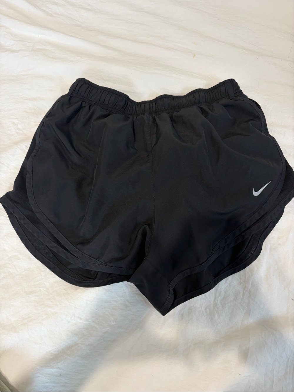 Nike Women’s Black Athletic Running Shorts with Reflective Swoosh